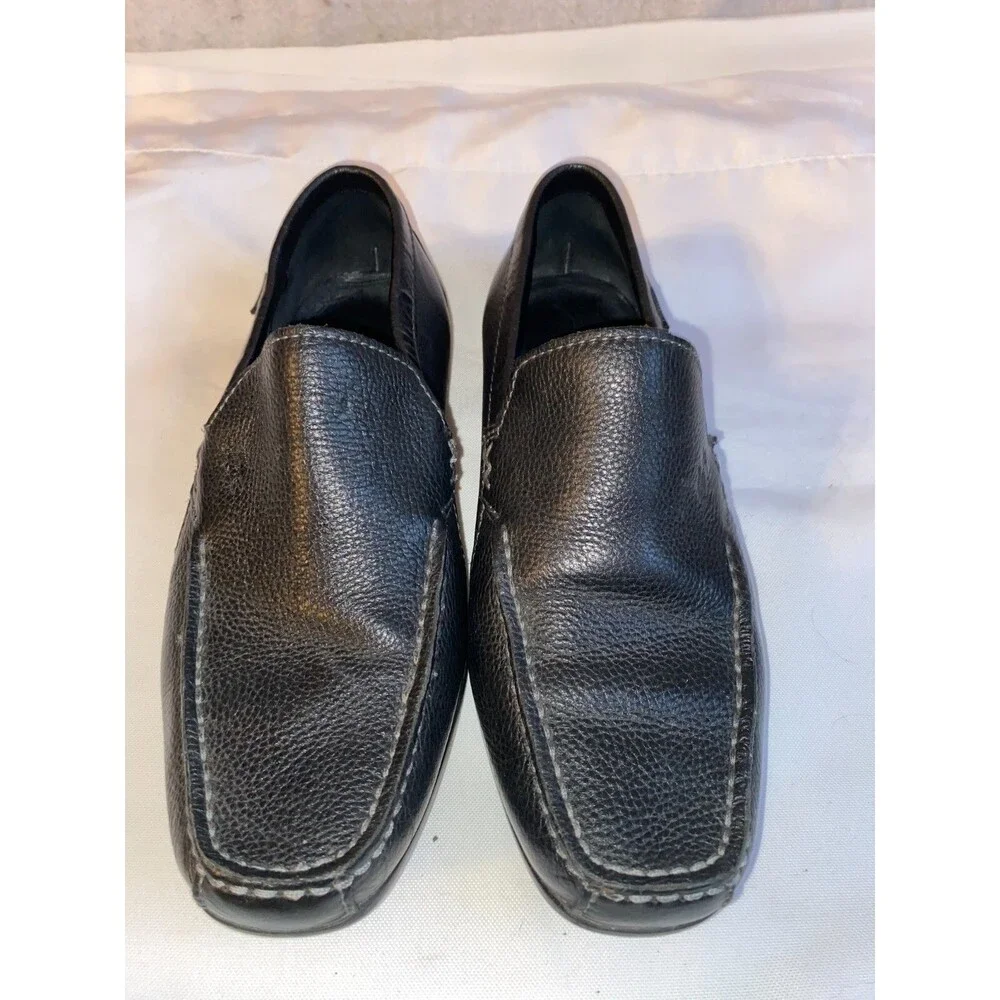 Lacoste Argon Lexi 2 Black Driving Loafers Shoes Size 8